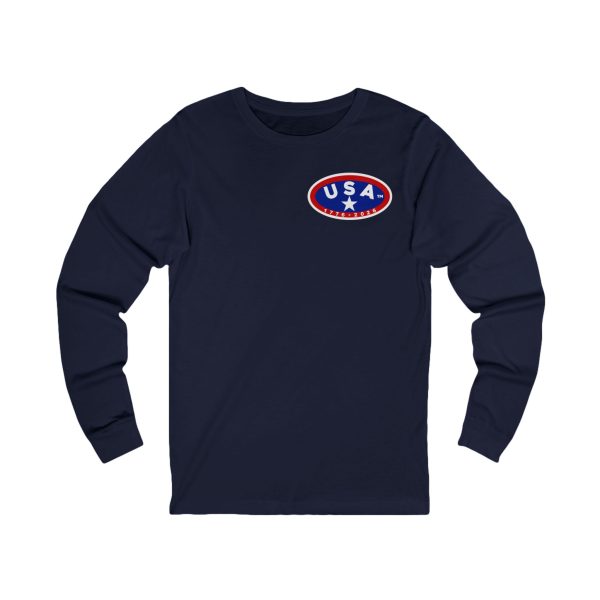 Vintage USA Patch Long Sleeve Tee, Retro USA T-Shirt, Casual Layering Tee, Unisex Long Sleeve Shirt, Holiday Gift Idea - Image 13