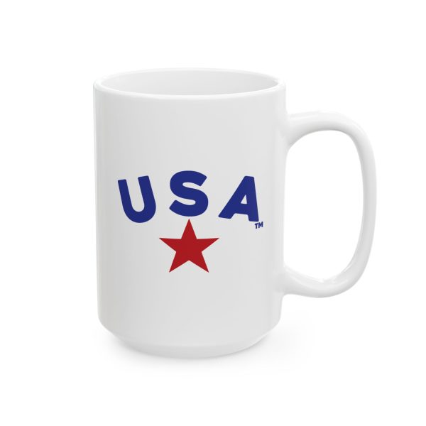 U S A Ceramic Mug,  (15oz)