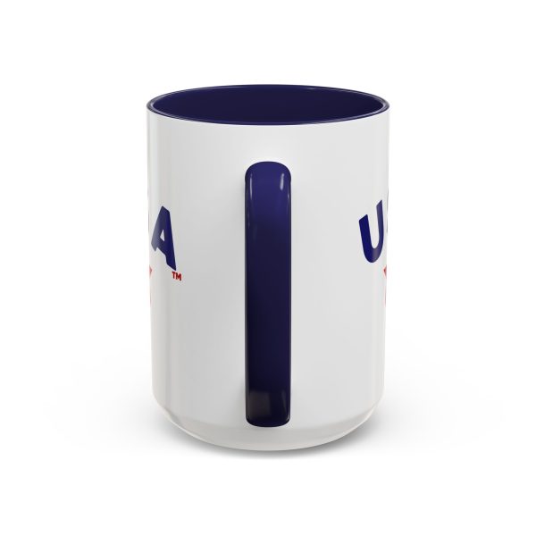 U S A - (Blue/Red) Accent Coffee Mugs (15oz) - Image 4