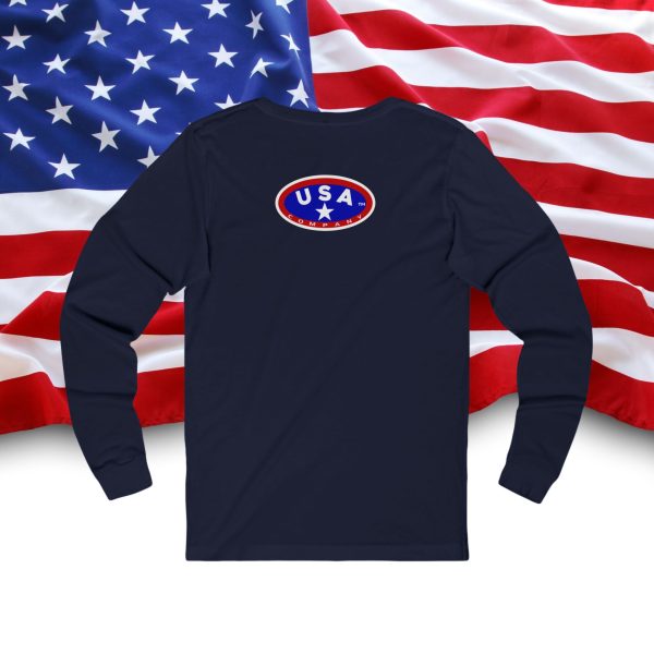 Patriotic  Long Sleeve Tee, USA Flag Shirt, Independence Day Outfits, Fourth of July Apparel, Unisex Graphic Tee, Casual American Style - Image 16