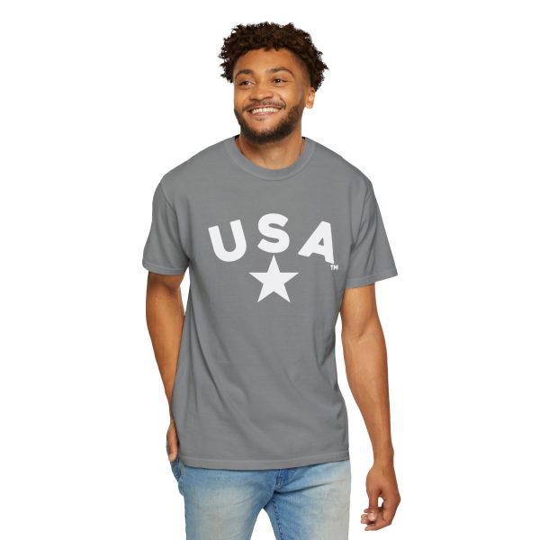 USA Star Unisex Garment-Dyed T-Shirt, Casual Tee, Summer Wear, Patriotic Apparel, Independence Day Gift - Image 30