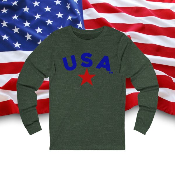 Patriotic Long Sleeve Tee, USA Graphic Tee for Independence Day, Casual Wear, Gift for Veterans, Unisex T-Shirt, Fourth of July [...] - Image 9