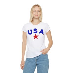 USA Iconic Women's T-Shirt - Casual Comfort for Proud Americans