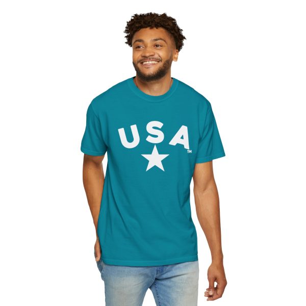 USA Star Unisex Garment-Dyed T-Shirt, Casual Tee, Summer Wear, Patriotic Apparel, Independence Day Gift - Image 12