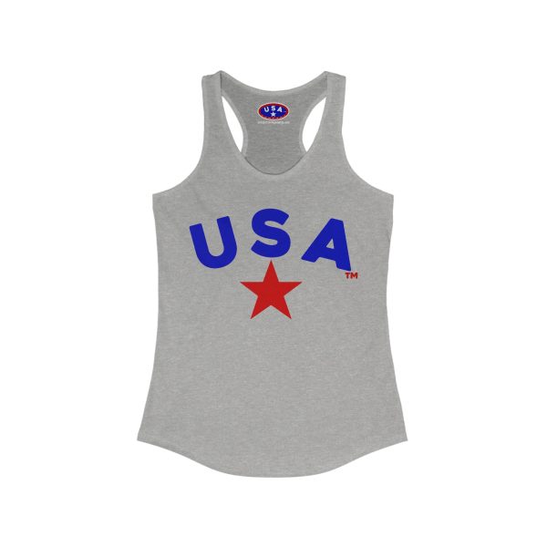 Women's USA NEXT LEVEL Racerback Tank Top - Perfect for Summer, Gym, and Patriotic Celebrations, Fitness Wear, Cute Casual Outfit - Image 5