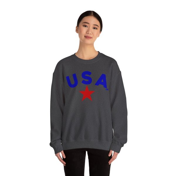 USA Graphic Crewneck Sweatshirt - Unisex Heavy Blend™ - Perfect for Patriotic Celebrations - Image 20