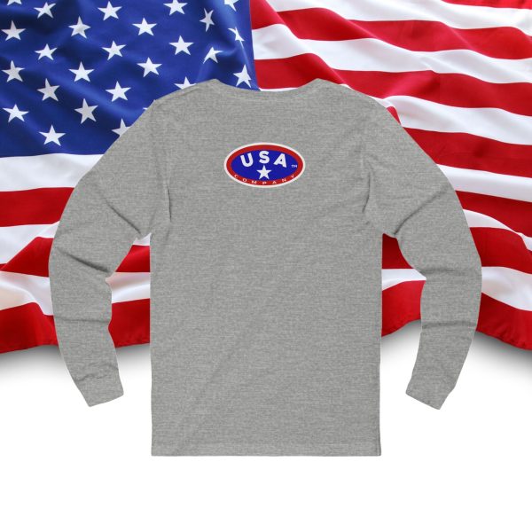 Patriotic  Long Sleeve Tee, USA Flag Shirt, Independence Day Outfits, Fourth of July Apparel, Unisex Graphic Tee, Casual American Style - Image 10