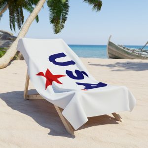 USA Star Beach Towel - Perfect for Summer, Pool Party, Vacation, 4th of July, Gift Idea for Beach Lovers