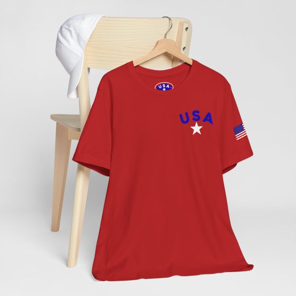 USA Stars Unisex Jersey Tee - Casual Americana T-Shirt - Image 75