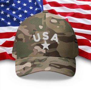 Patriotic Embroidered Cap, USA Hat, Closed-Back Structured Cap, Independence Day Gift, Summer Accessories, Baseball Cap, Casual Headwear
