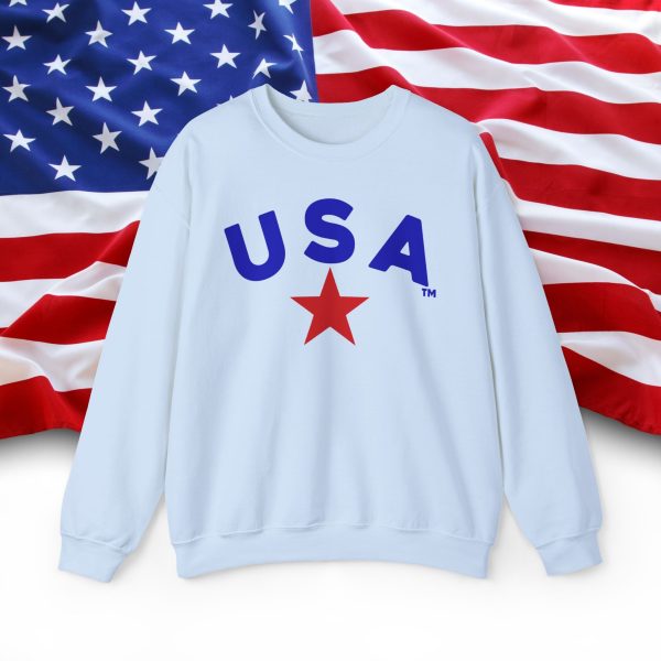 USA Graphic Crewneck Sweatshirt - Unisex Heavy Blend™ - Perfect for Patriotic Celebrations - Image 21