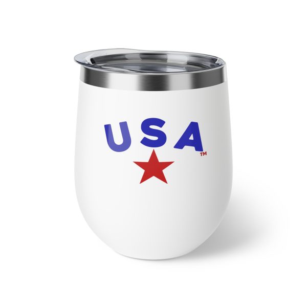 U S A Copper Vacuum Insulated Cup - 12oz Travel Mug