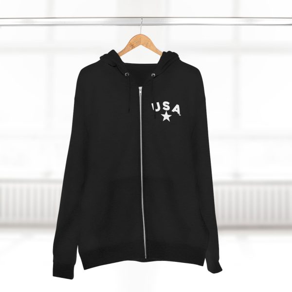 Patriotic Zip Hoodie, USA Hoodie for Independence Day, Comfy Unisex Zip Up, Summer Nights, Memorial Day Celebration - Image 20