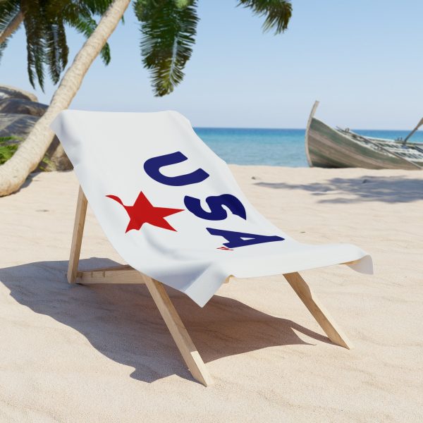 USA Star Beach Towel - Perfect for Summer, Pool Party, Vacation, 4th of July, Gift Idea for Beach Lovers - Image 4