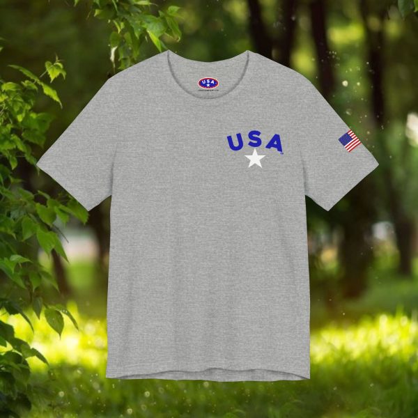 USA Stars Unisex Jersey Tee - Casual Americana T-Shirt - Image 46