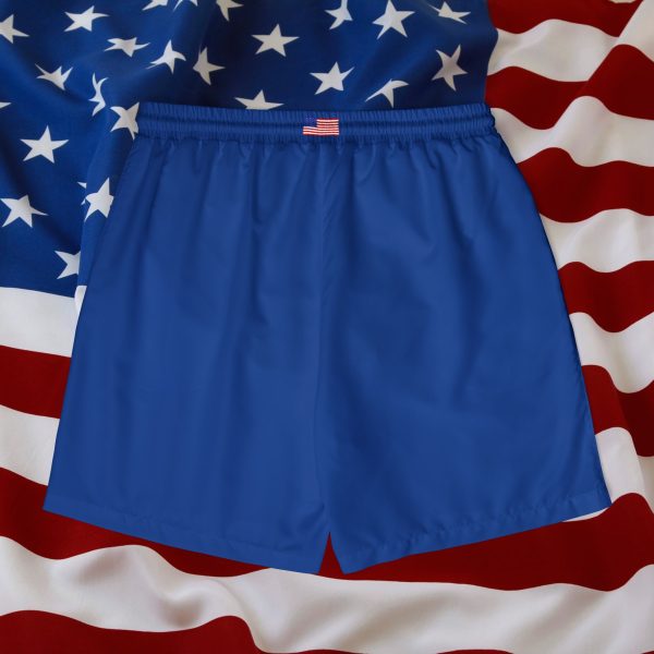 U S A- BLUE Swim Shorts (AOP) - PERFECT FOR  MEMORIAL DAY / 4TH OF JULY - Image 2