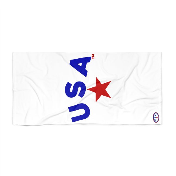 Patriotic Beach Towel - Fun USA Star Design, Summer Essential, Pool Day, Americana Decor, Beach Lover Gift - Image 3