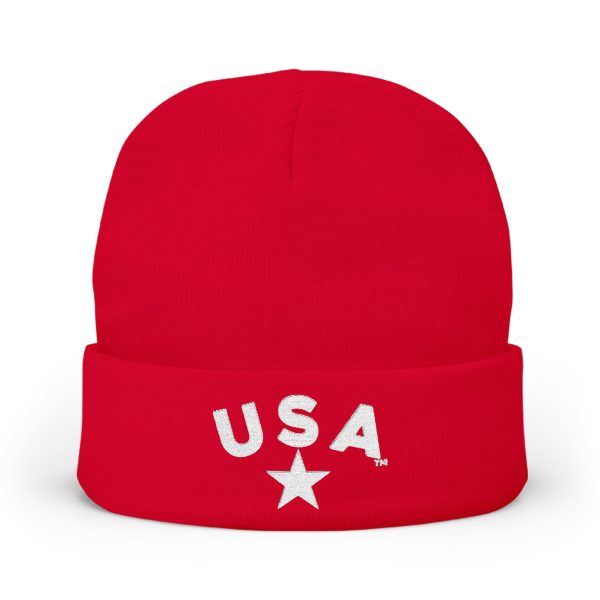 U S A Knit Beanie (Embroidery) - Image 9