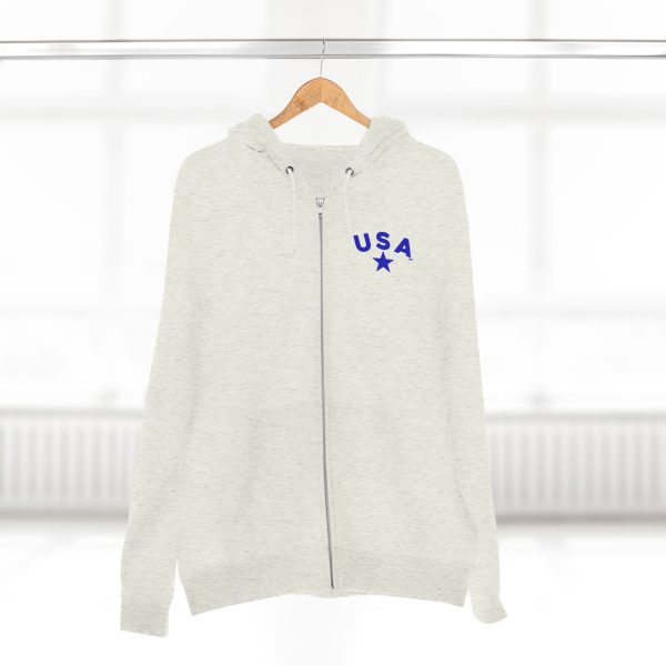 Patriotic Zip Hoodie, USA Hoodie for Independence Day, Comfy Unisex Zip Up, Summer Nights, Memorial Day Celebration - Image 24
