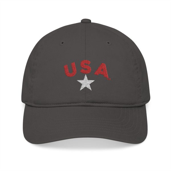 USA Embroidered Organic Baseball Cap - Eco-Friendly Hat, Gift for Sports Lovers, Casual Wear, Outdoor Activities, Summer Accessory - Image 13