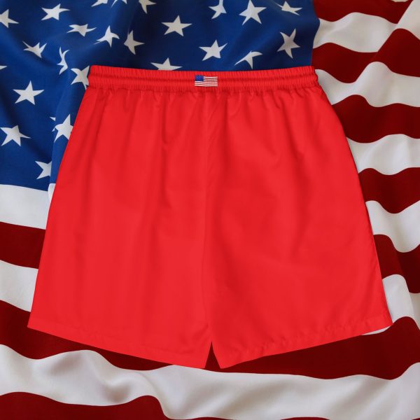 U S A-RED Swim Shorts (AOP) - PERFECT FOR  MEMORIAL DAY / 4TH OF JULY ! - Image 2