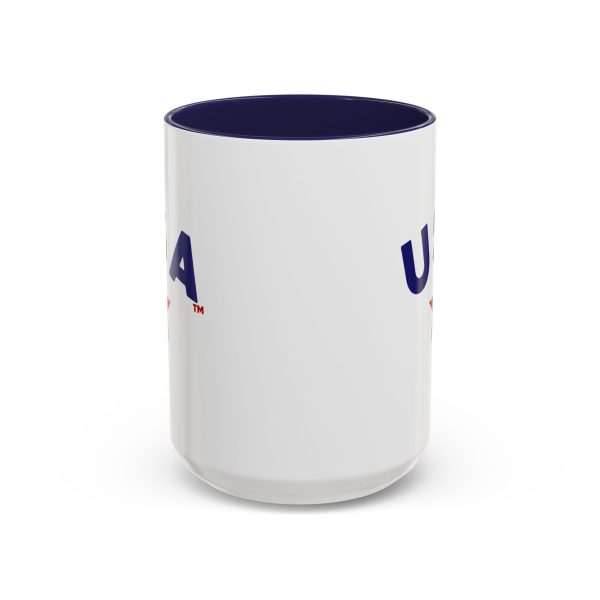 U S A - (Blue/Red) Accent Coffee Mugs (15oz) - Image 2