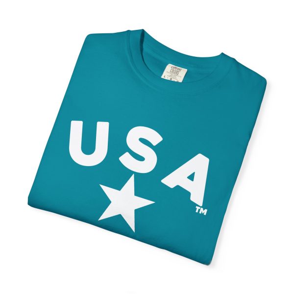 USA Star Unisex Garment-Dyed T-Shirt, Casual Tee, Summer Wear, Patriotic Apparel, Independence Day Gift - Image 9