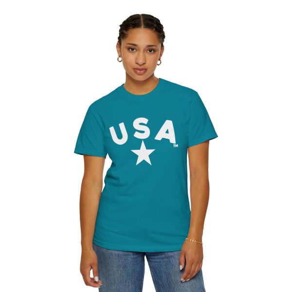 USA Star Unisex Garment-Dyed T-Shirt, Casual Tee, Summer Wear, Patriotic Apparel, Independence Day Gift - Image 11