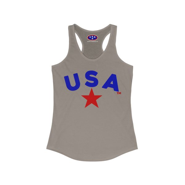 Women's USA NEXT LEVEL Racerback Tank Top - Perfect for Summer, Gym, and Patriotic Celebrations, Fitness Wear, Cute Casual Outfit - Image 7