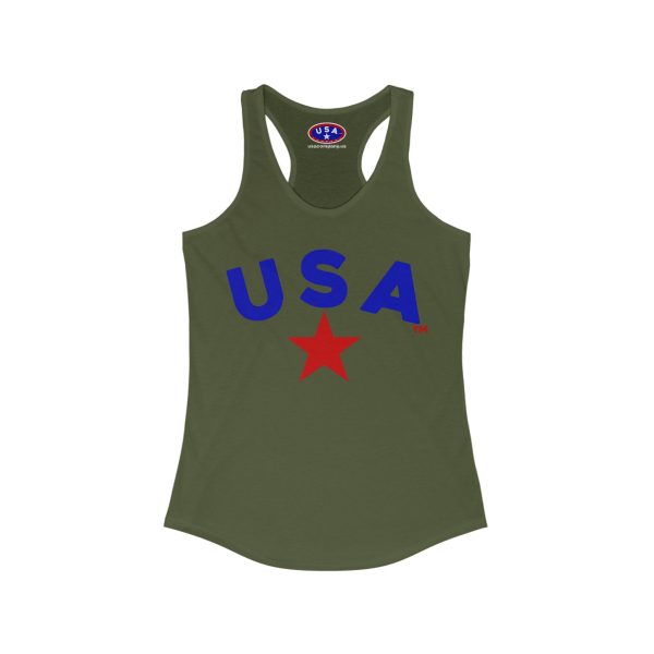 Women's USA NEXT LEVEL Racerback Tank Top - Perfect for Summer, Gym, and Patriotic Celebrations, Fitness Wear, Cute Casual Outfit - Image 9