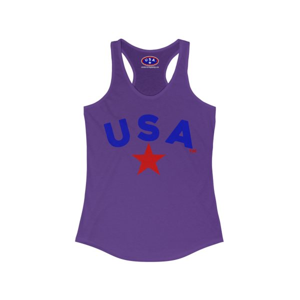 Women's USA NEXT LEVEL Racerback Tank Top - Perfect for Summer, Gym, and Patriotic Celebrations, Fitness Wear, Cute Casual Outfit - Image 19