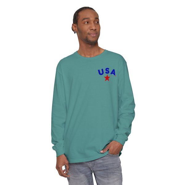 Garment-Dyed Long Sleeve Tee - Cozy, Stylish,  Eco-Friendly Shirt for All Occasions, Perfect for Fall, Casual Wear, Gifts - Image 27