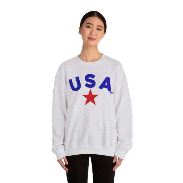 USA Graphic Crewneck Sweatshirt - Unisex Heavy Blend™ - Perfect for Patriotic Celebrations - Image 8