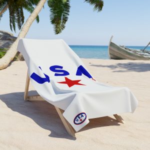 Patriotic Beach Towel - Fun USA Star Design, Summer Essential, Pool Day, Americana Decor, Beach Lover Gift
