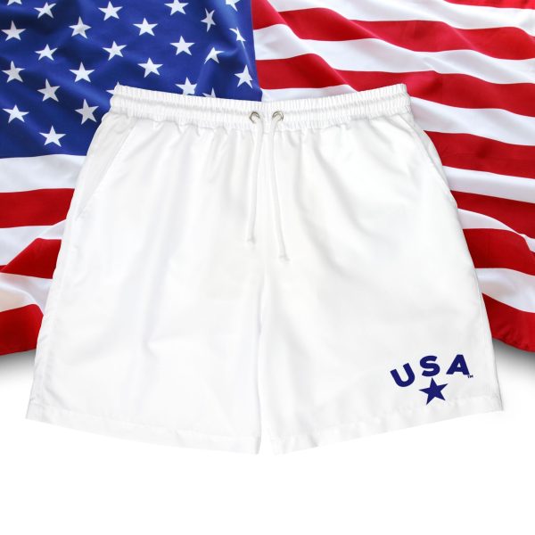 USA Graphic Unisex Swim Shorts, Beachwear, Summer Essentials, Vacation Shorts, Swimming Trunks, Casual Swimwear