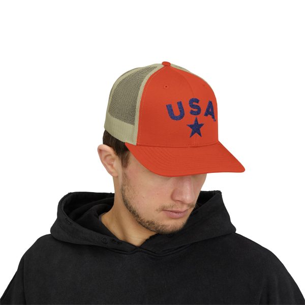 USA Star Snapback Trucker Cap for Patriotic Events, Perfect Gift for  Independence Day, Outdoor Activities, Casual Wear, Summer Fun - Image 11
