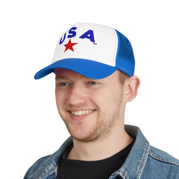 USA Mesh Cap - Patriotic Trucker Hat for Fourth of July, Summer Festivals, Outdoor Events, Stylish Sun Protection, Gift for Patriots - Image 4