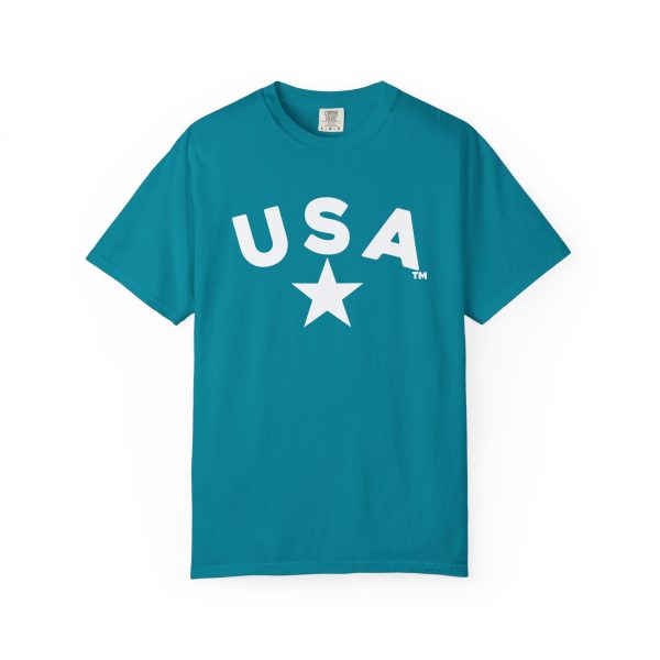 USA Star Unisex Garment-Dyed T-Shirt, Casual Tee, Summer Wear, Patriotic Apparel, Independence Day Gift - Image 7