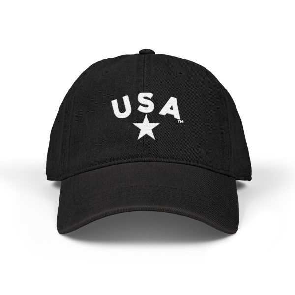 USA Embroidered  Denim Hat - Classic Casual Style - Image 5
