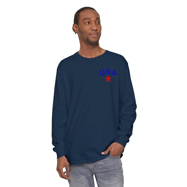 Garment-Dyed Long Sleeve Tee - Cozy, Stylish,  Eco-Friendly Shirt for All Occasions, Perfect for Fall, Casual Wear, Gifts - Image 35