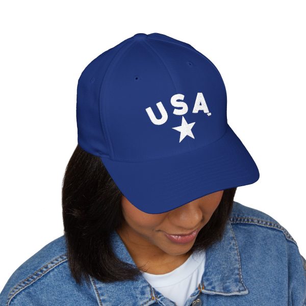 Patriotic USA Embroidered Cap | Structured Baseball Hat for Independence Day, Gifts for Veterans, Casual Everyday Wear, Outdoor Activities - Image 3