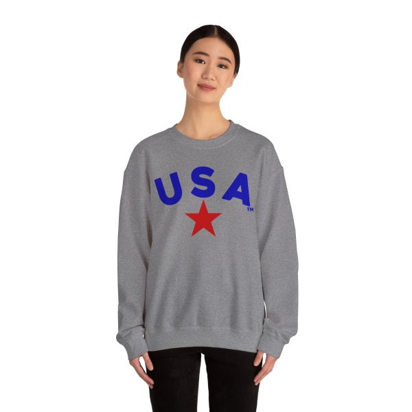 USA Graphic Crewneck Sweatshirt - Unisex Heavy Blend™ - Perfect for Patriotic Celebrations - Image 16