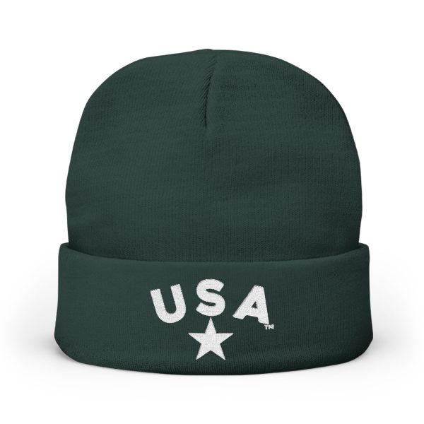 U S A Knit Beanie (Embroidery) - Image 7