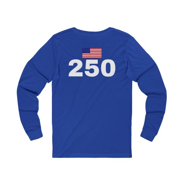 Vintage USA Patch Long Sleeve Tee, Retro USA T-Shirt, Casual Layering Tee, Unisex Long Sleeve Shirt, Holiday Gift Idea - Image 6