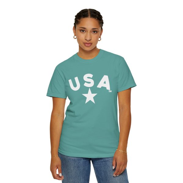 USA Star Unisex Garment-Dyed T-Shirt, Casual Tee, Summer Wear, Patriotic Apparel, Independence Day Gift - Image 41