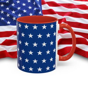 U S A - 50 STATES - 50 STARS COFFEE MUG (11 0z) - Perfect for Holidays & Everyday Use