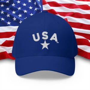 Patriotic USA Embroidered Cap | Structured Baseball Hat for Independence Day, Gifts for Veterans, Casual Everyday Wear, Outdoor Activities