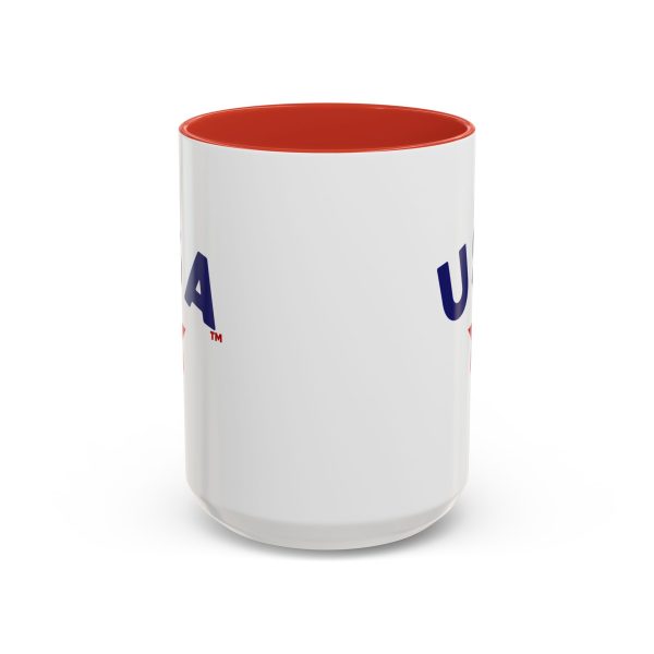 U S A - (Blue/Red) Accent Coffee Mugs (15oz) - Image 5