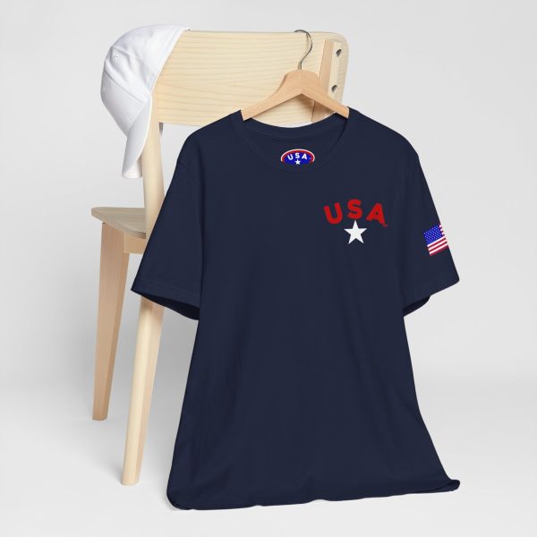 USA Stars Unisex Jersey Tee - Casual Americana T-Shirt - Image 70